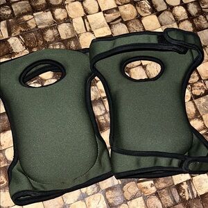 Men's Olive Green Neoprene Knee Pads